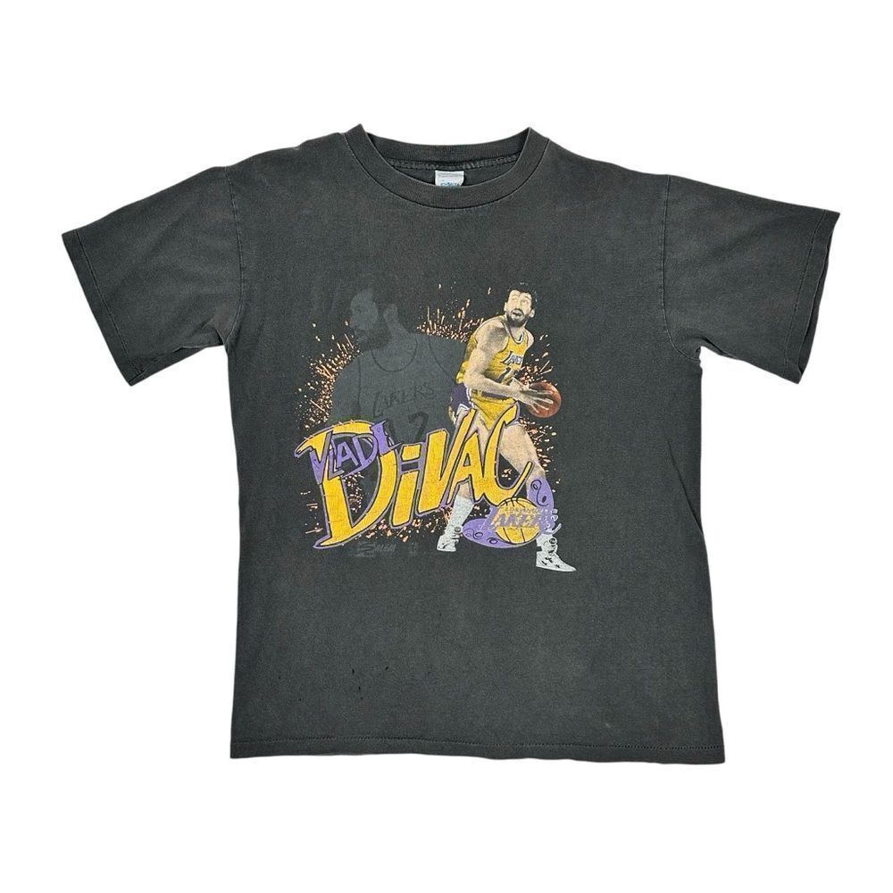 Vintage NBA Los Angeles Lakers Vlade Divac Salem Sportswear T-Shirt